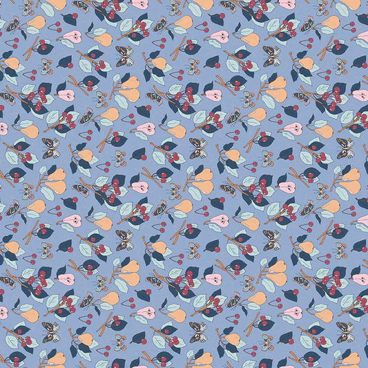 Paintbrush | Cockatoos, Peaches and Pears | Blue