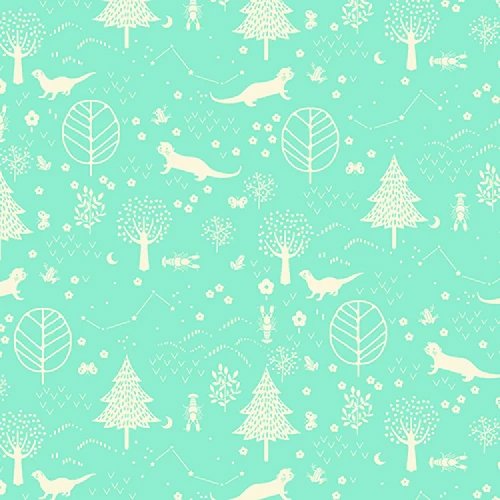 Otter Romp Forest Turquoise