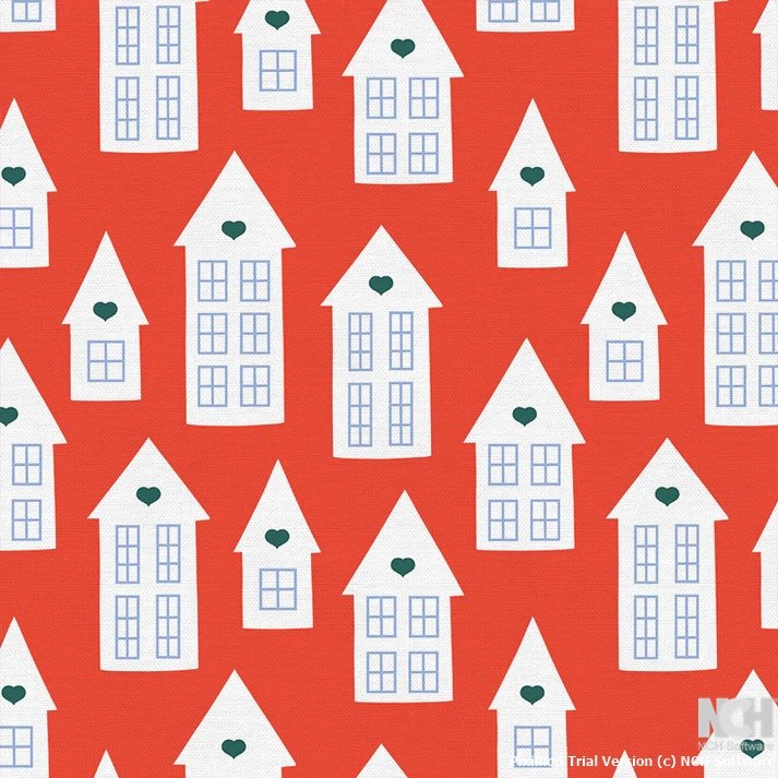 Paintbrush Studio Scandinavian Christ House Red