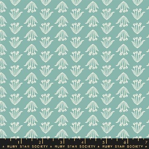 Ruby Star | Endpaper | Jen Hewett | Water | Light Green