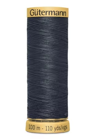 Gütermann Thread Cotton 50 100m Solid Almost Black # 744491-9800