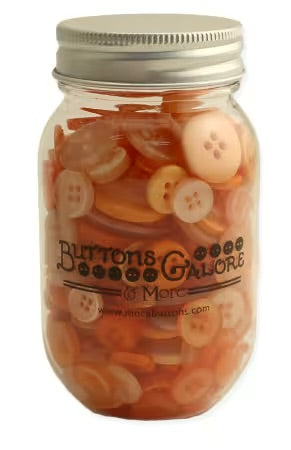 Buttons Galore & More Small Button Jar - Sweet Mango