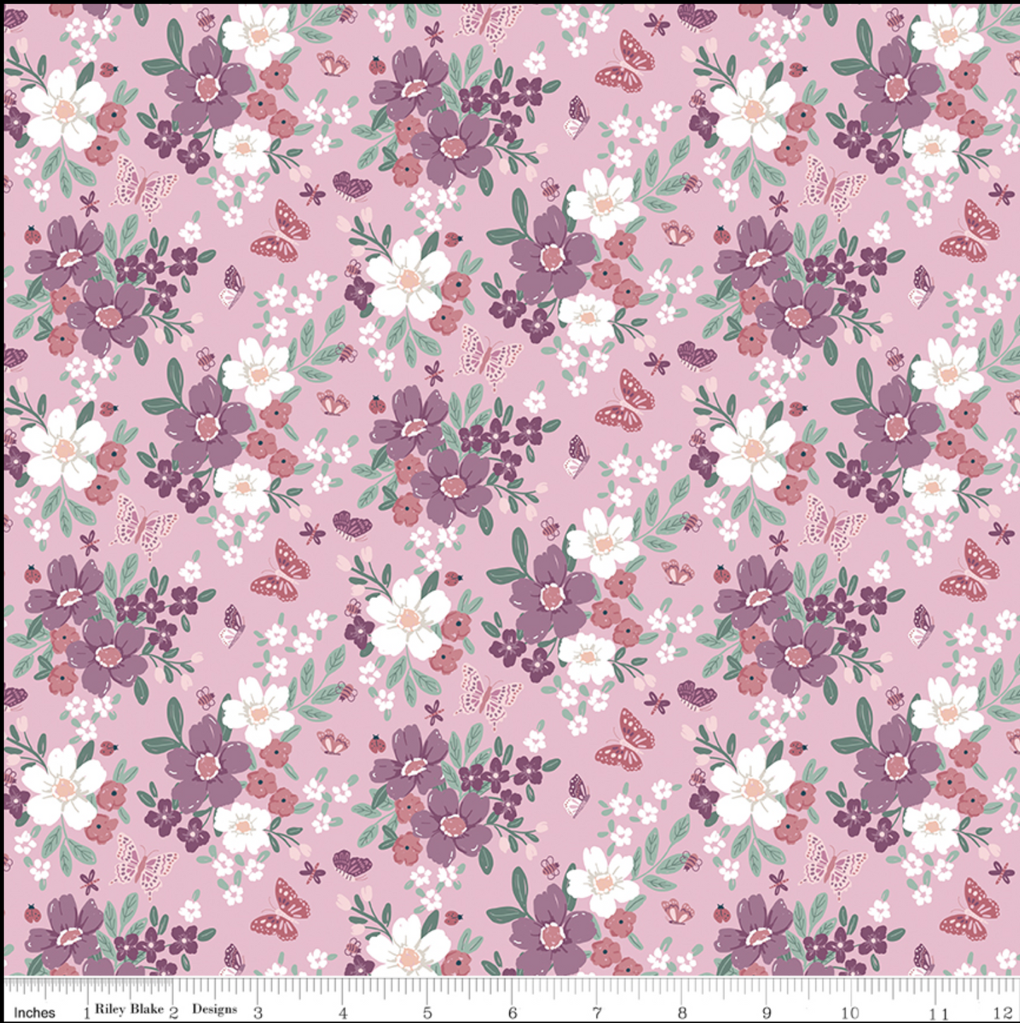 Riley Blake | Buds & Butterflies | Main | Mauve | Cayla Naylor