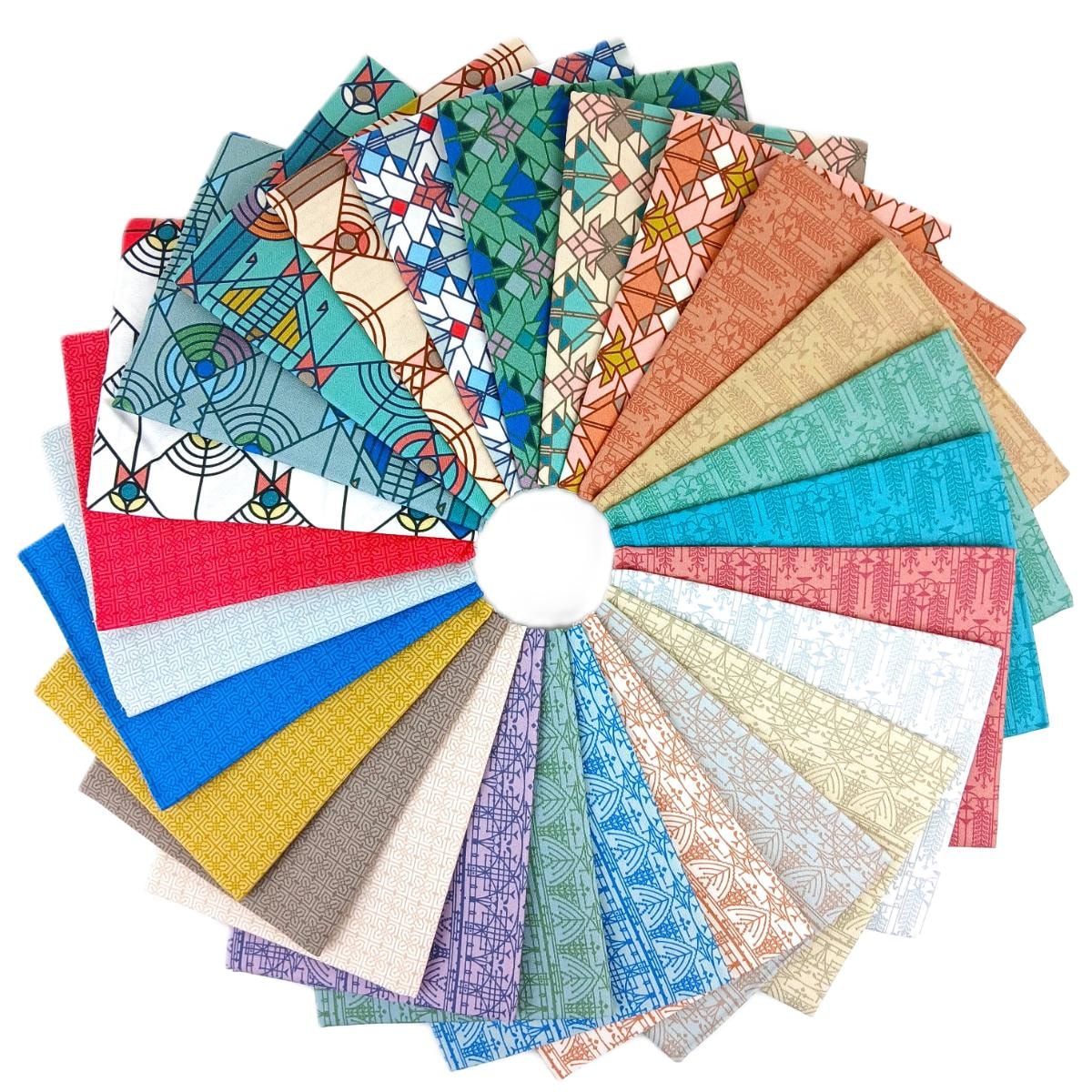 Frank Lloyd Wright Fat Quarter (23) April Showers