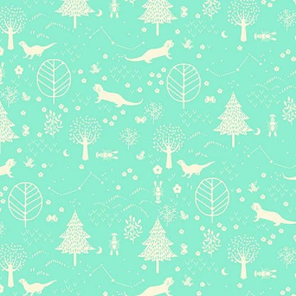 Otter Romp Forest Turquoise