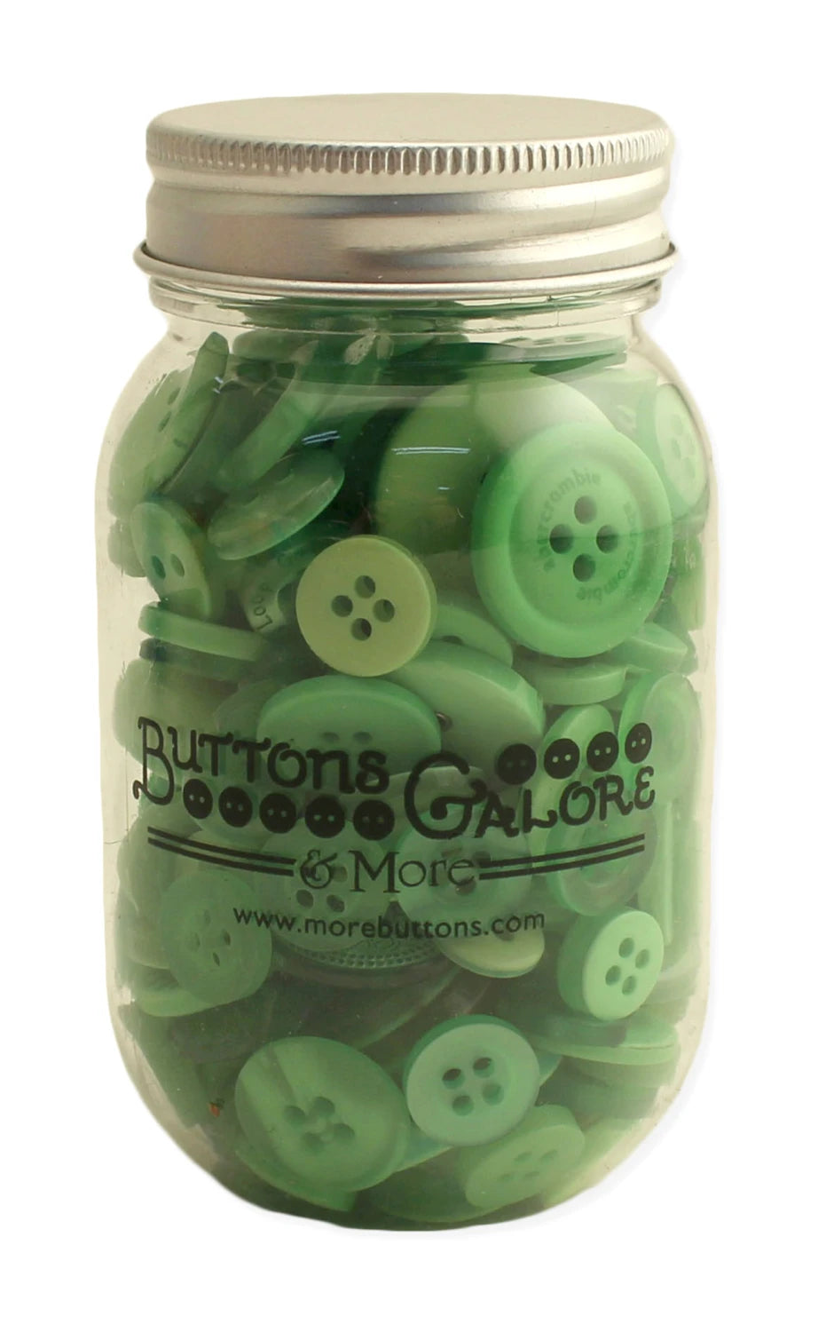 Buttons Galore & More Small Button Jar - Greenery
