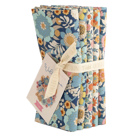 Tilda | Fat Quarter Bundle | The Wallflower Collection | Blue (5)