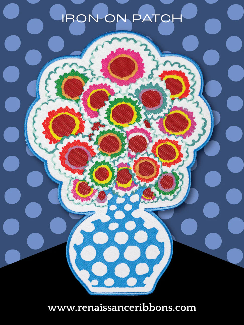 Kaffe Fassett x Oliso - Bouquet Iron-On Woven Patch
