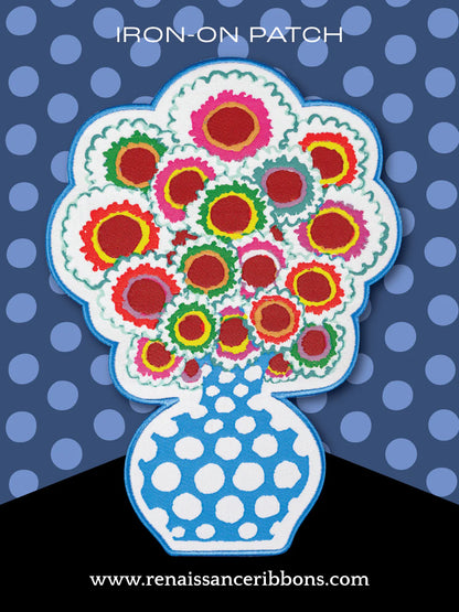 Kaffe Fassett x Oliso - Bouquet Iron-On Woven Patch