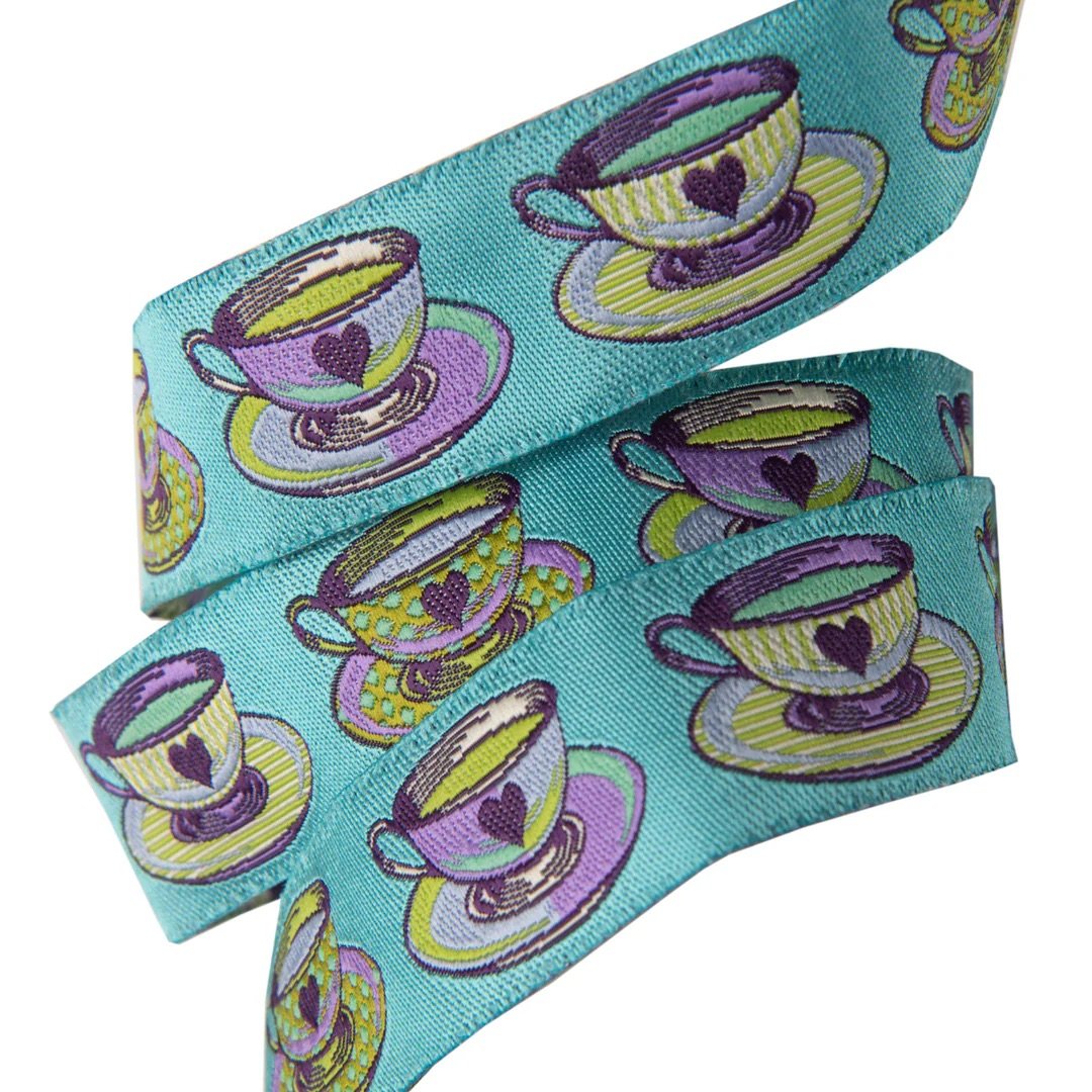 BIG TEA TIME BLUE-1 1 |2"-TULA PINK CURIOUSER