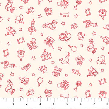 Patrick Lose | Under the Big Top | Circus Icons | Cream & Red
