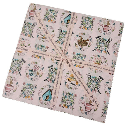 Poppie Cotton | Garden Party 42 - 10 Inch Squares