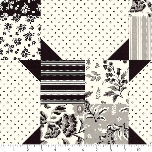 Riley Blake| Midnight Meadow| Cheater Print Cream