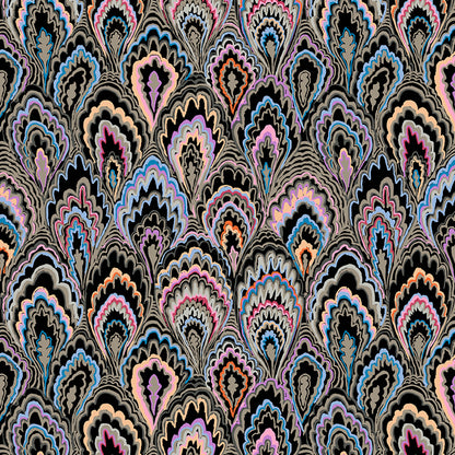 Free Spirit | Kaffe Fassett Collective | Marble Scallops Black