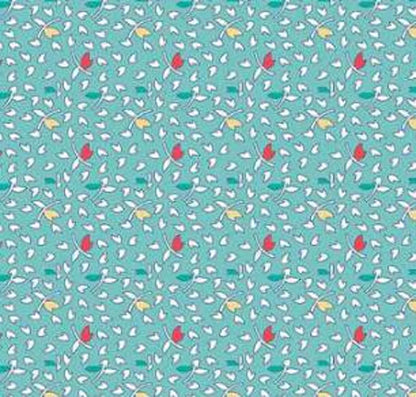Riley Blake | Color Leaves on Cottage Blue