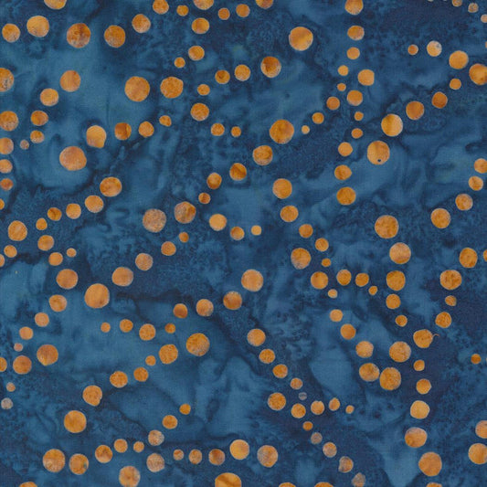 Moda | Blue Ridge Batiks | Dusk | Blue & Orange
