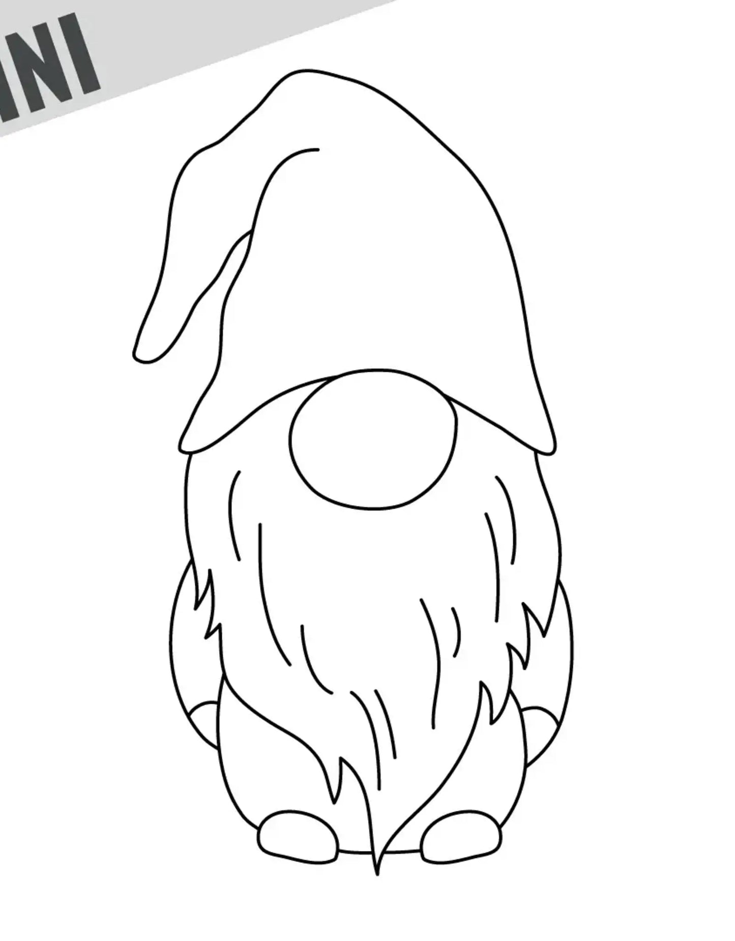 Trailhead Yarns | Un-Kit Embroidery Canvas | 4" Gnome