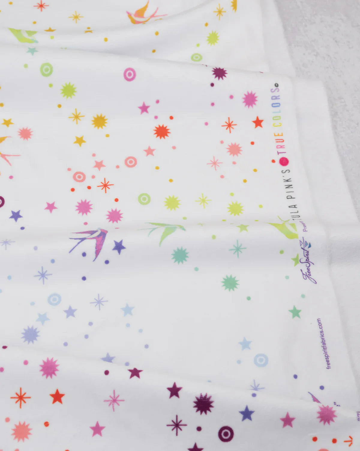Free Spirit | True Colors | Tula Pink | Fairy Dust - White